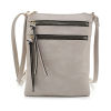 Multiple Zipper Pockets PU Leather Crossbody Bag