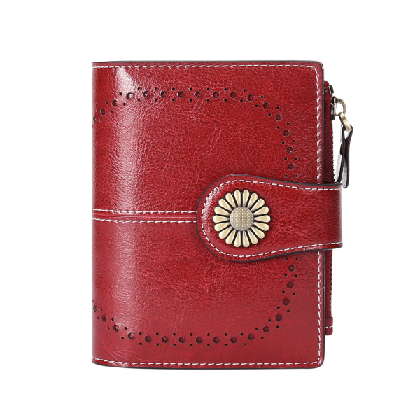 PU Leather Tri Fold Wallet