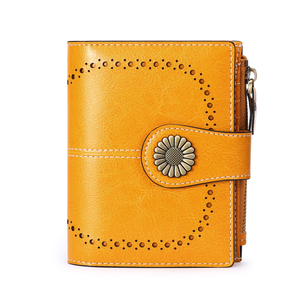 PU Leather Tri Fold Wallet