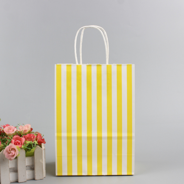 Vertical Stripe Paper Gift Candy Bag