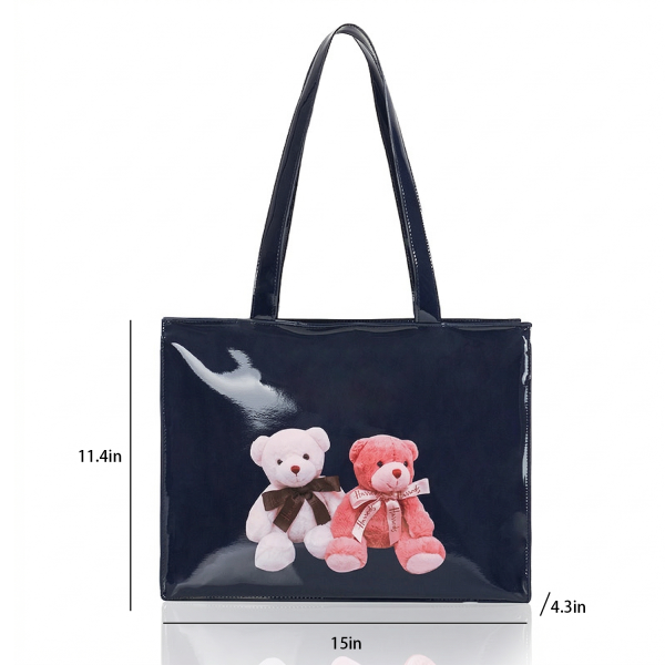 小熊大包尺寸_1775532264213.png Waterproof PVC Shopping Tote Bag