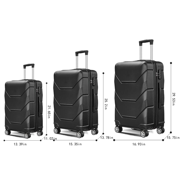 ABS Aluminum Handle Spinner Suitcase