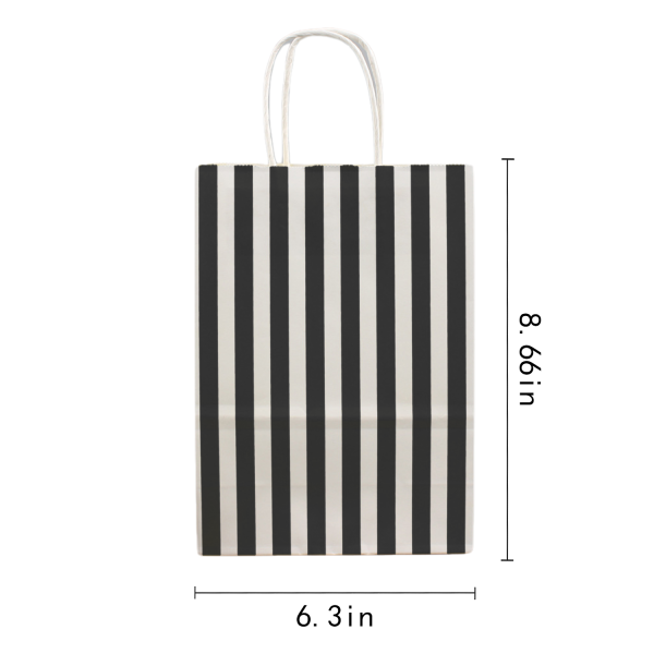 Vertical Stripe Paper Gift Candy Bag