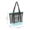PVC Mesh Zipper Tote Beach Bag