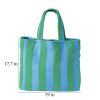 Striped Plush Beach Tote Bag