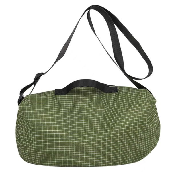 Canvas Checkered Crossbody Shoulder Bag