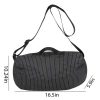 Canvas Checkered Crossbody Shoulder Bag