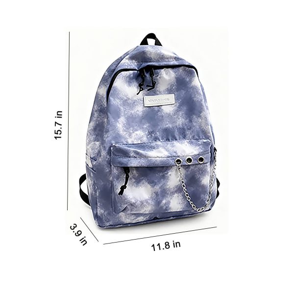 Large Capacity Nylon Tie Dye Backpack