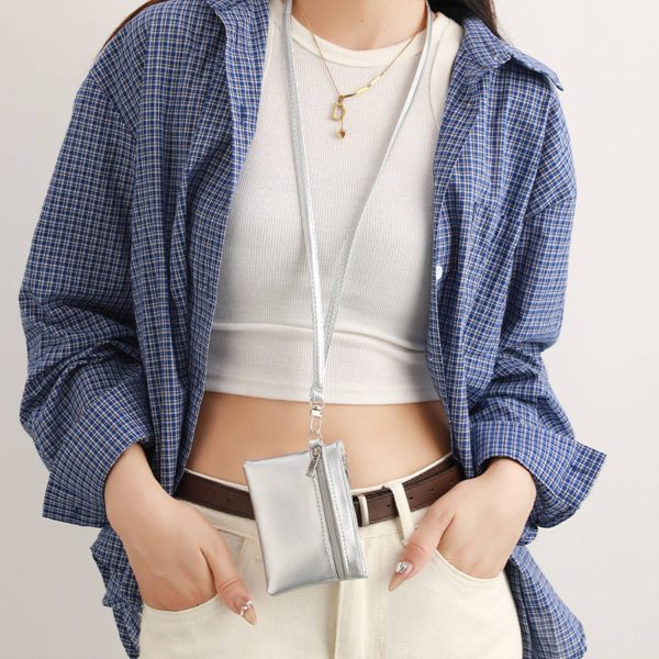细节图6_1777543252693.jpg Women's PU Coin Purse Wallet with Detachable Lanyard Strap