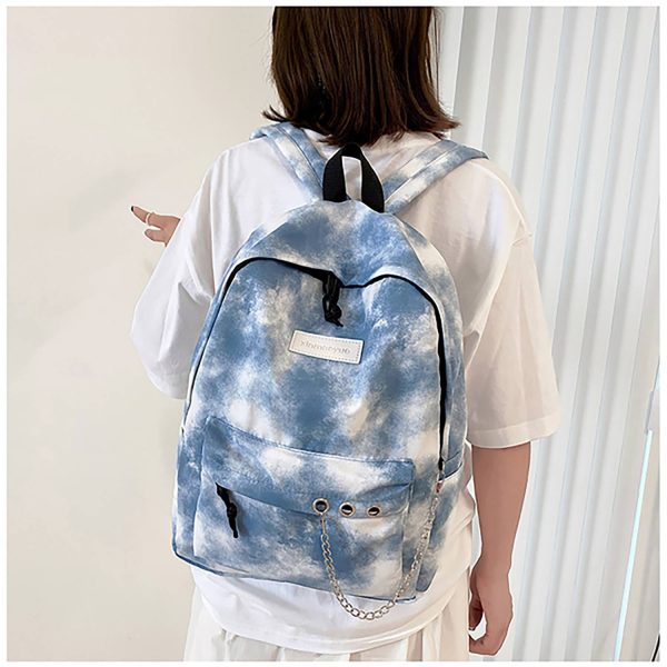 Large Capacity Nylon Tie Dye Backpack