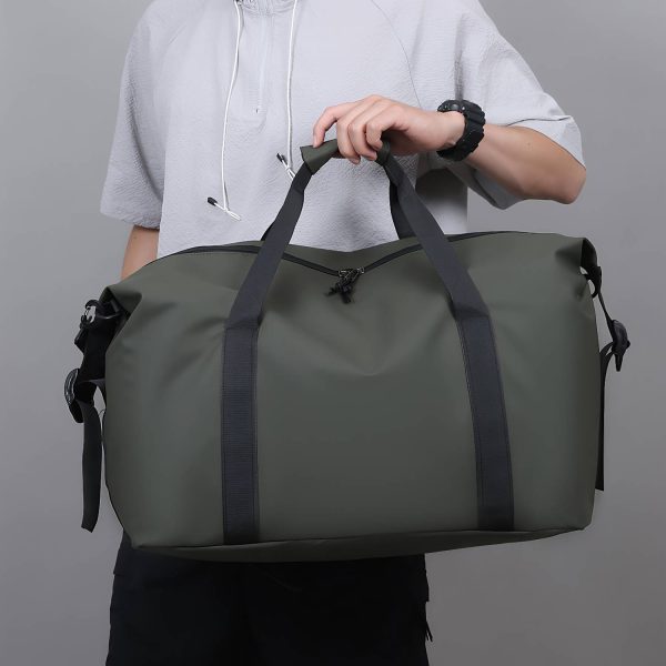 Polyester Waterproof Travel Duffle Bag w/ Trolley Sleeve