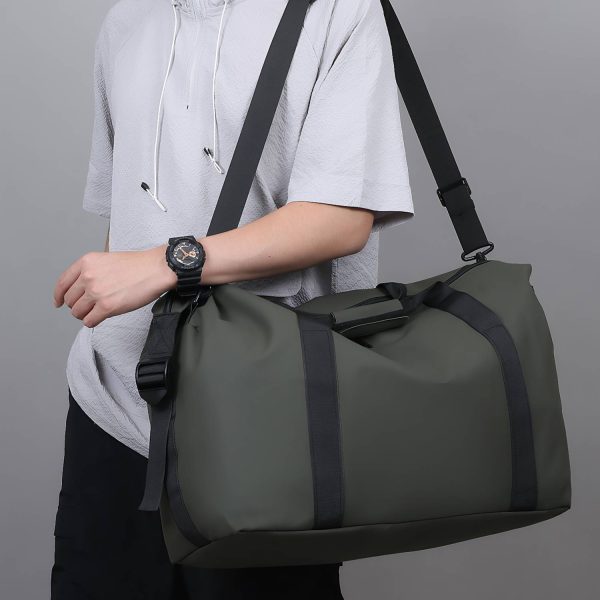 Polyester Waterproof Travel Duffle Bag w/ Trolley Sleeve