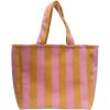 Striped Plush Beach Tote Bag