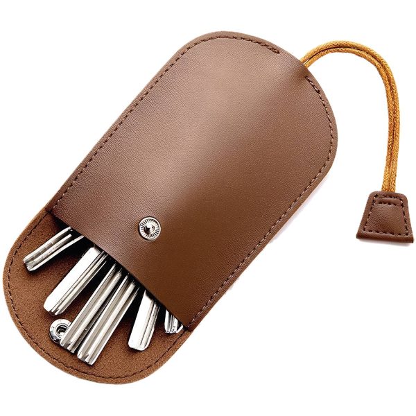 PU Leather Pull-Out Key Holder Case