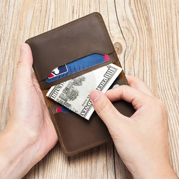 Genuine Leather Vintage Card Holder Wallet