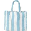 Striped Plush Beach Tote Bag