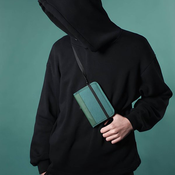 Nylon RFID Passport Holder Bag