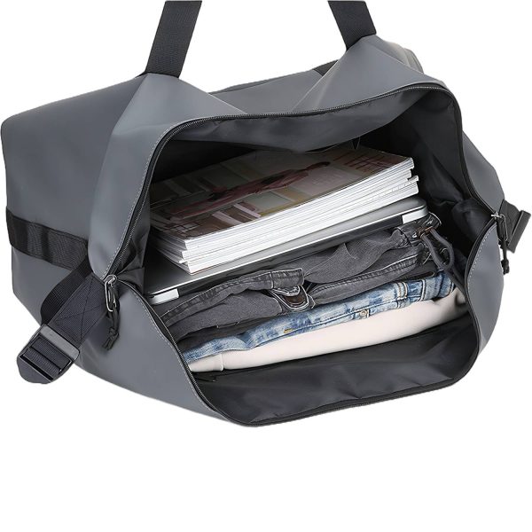 Polyester Waterproof Travel Duffle Bag w/ Trolley Sleeve