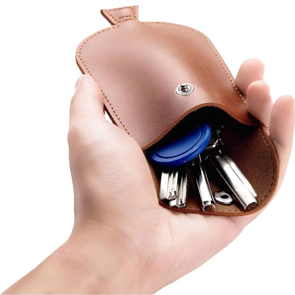 PU Leather Pull-Out Key Holder Case