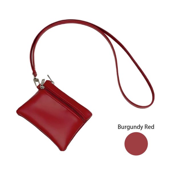 颜色图3_1777543164704.jpg Women's PU Coin Purse Wallet with Detachable Lanyard Strap