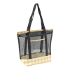 PVC Mesh Zipper Tote Beach Bag