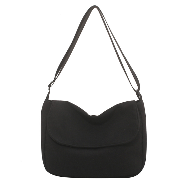 黑色_1773153499084.png Canvas Messenger Crossbody Bag