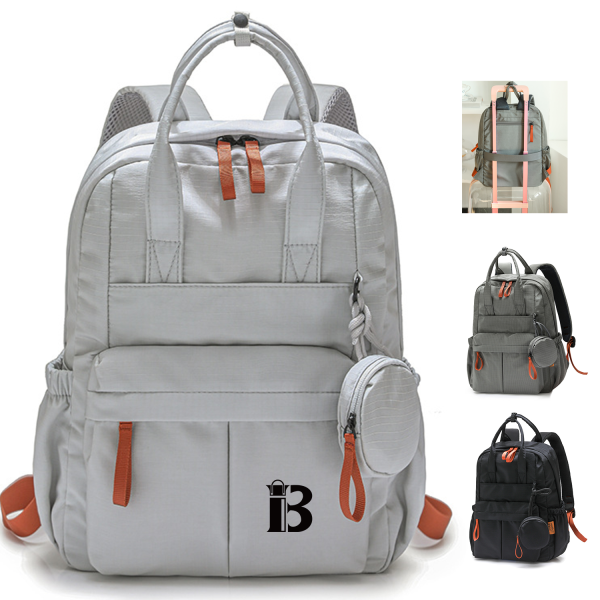Lightweight Nylon Casual Travel Backpack