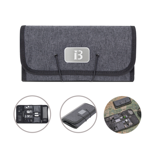 Roll Up Recycled Electronic Organizer