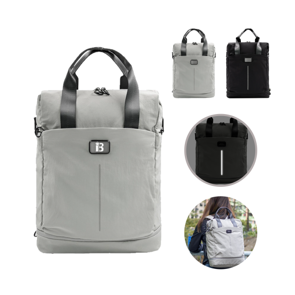 Recycled Backpack with Reflective Strip