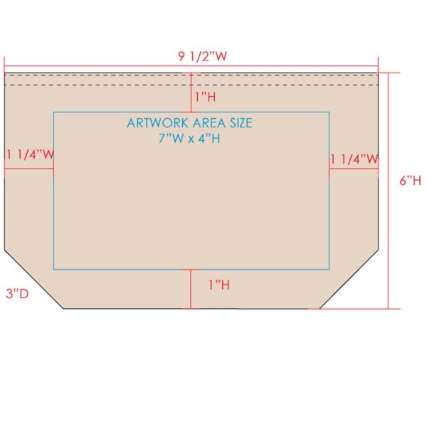 Classic 10Oz Brushed Finish Canvas Pouch 9 1/2"W X 6"H X 3"D