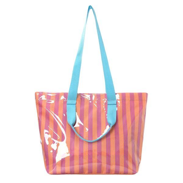 3_1780538255447.jpg PVC Striped Tote Bag