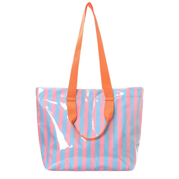 4_1780538251042.jpg PVC Striped Tote Bag