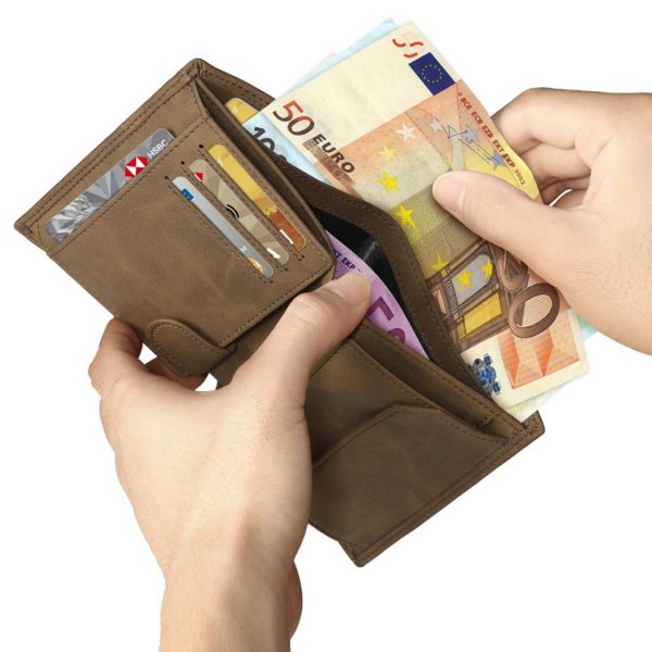 Genuine Leather RFID Blocking Card Wallet