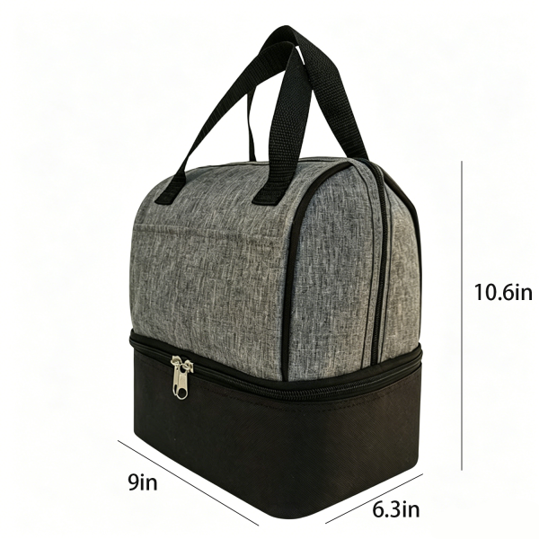 602手提包尺寸图_1780393271178.png Oxford Double Layer Insulated Cooler Tote Bag
