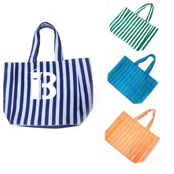 Canvas Striped Tote bag