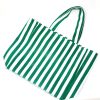 616tote绿白_1782100330459.jpg Canvas Striped Tote bag