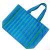 616tote蓝绿_1782100341116.jpg Canvas Striped Tote bag