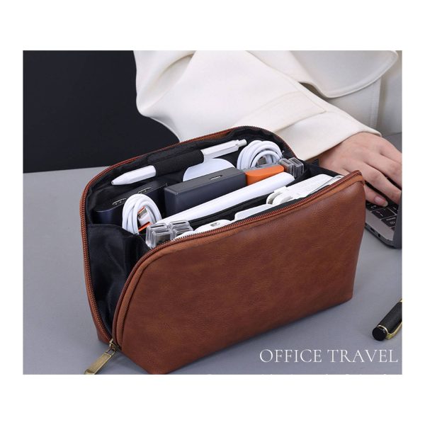 616数码包细节_1781581808071.jpg PU Leather Tech Organizer Bag
