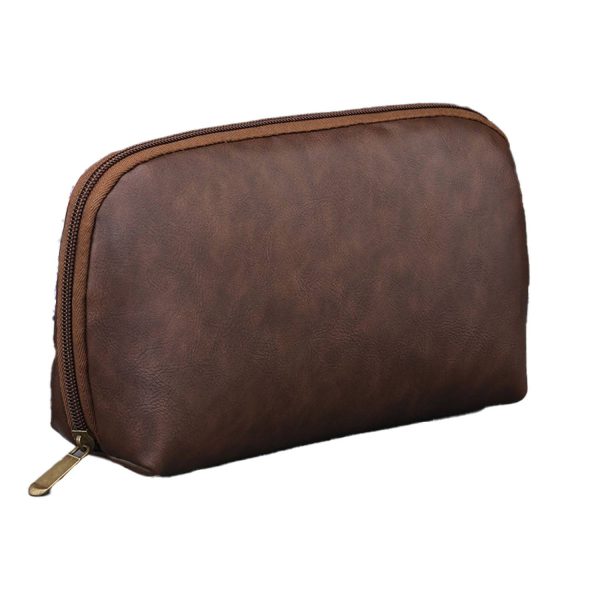 616数码包茶色_1782094679474.jpg PU Leather Tech Organizer Bag