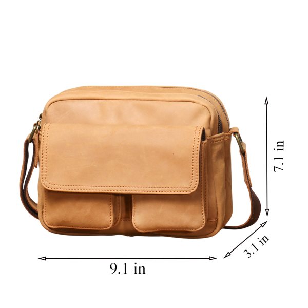 Genuine Leather Shoulder Messenger Bag