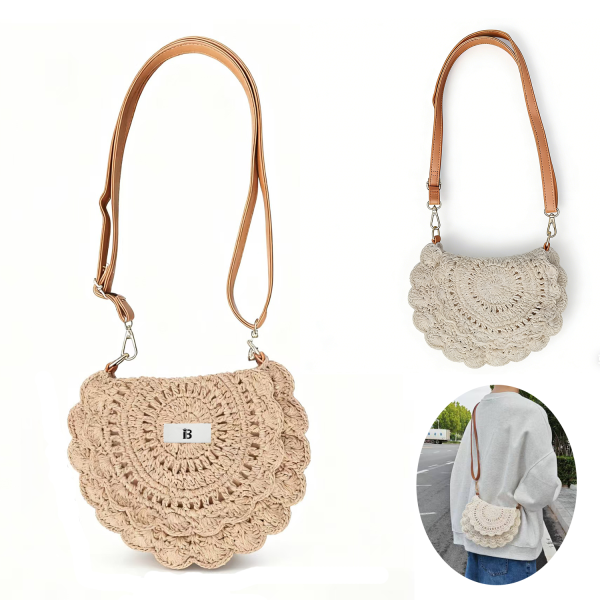 Straw Woven Shoulder Bag for Women