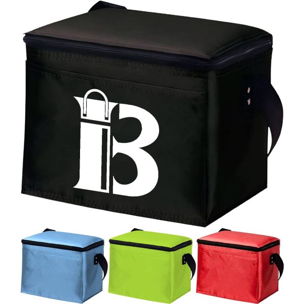 6L Solid Color Oxford Fabric Insulated Lunch Bag