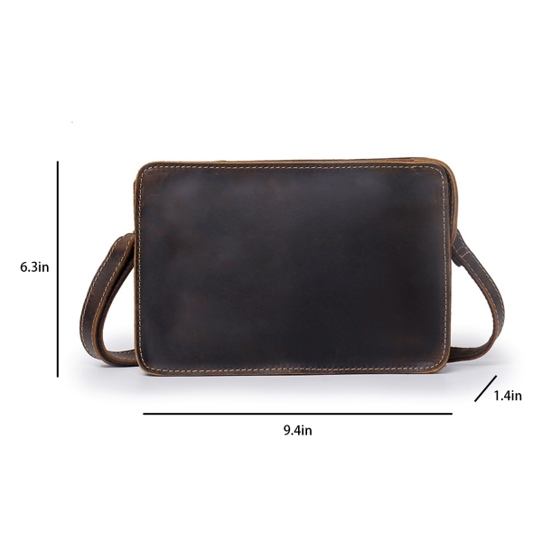 Genuine Leather Crossbody Shoulder Bag