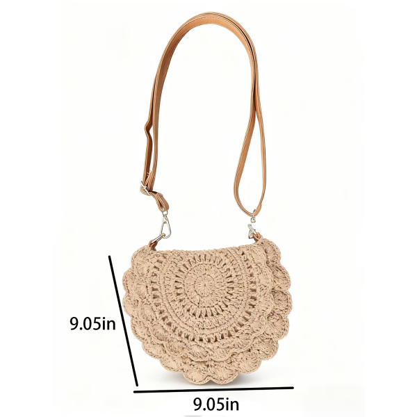 Straw Woven Shoulder Bag for Women