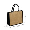 Burlap Shopping Tote Bag with Gusset