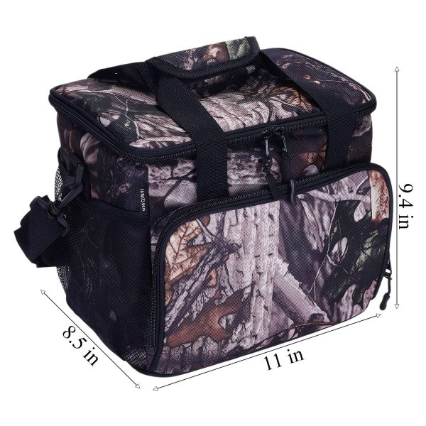 尺寸图_1778741272726.jpg 14L Oxford Leaf-Pattern Insulated Portable Lunch Bag