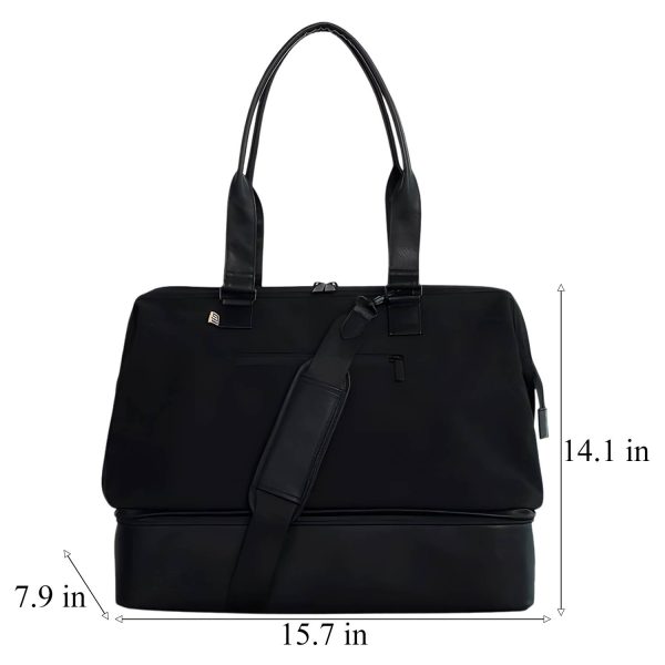 Large Waterproof Wet Dry Separated Crossbody Bag