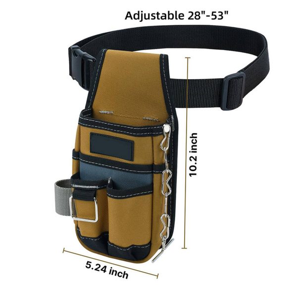 尺寸图_1780904673517.jpg Mini Canvas Multi-Pocket Electrician Tool Pouch