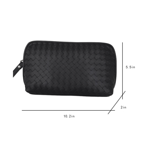 Men's Genuine Leather Hand-Woven Bag