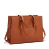 棕色_1775810161409.jpg PU Leather Laptop Tote Shoulder Bag